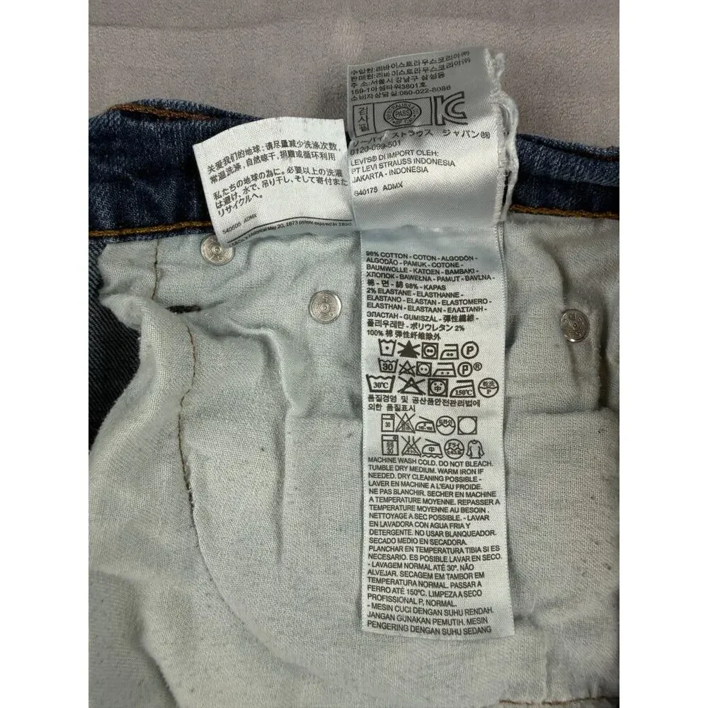 Levis 559 Relaxed Straight Mens Jeans 34x30 Medium Wash Blue Denim